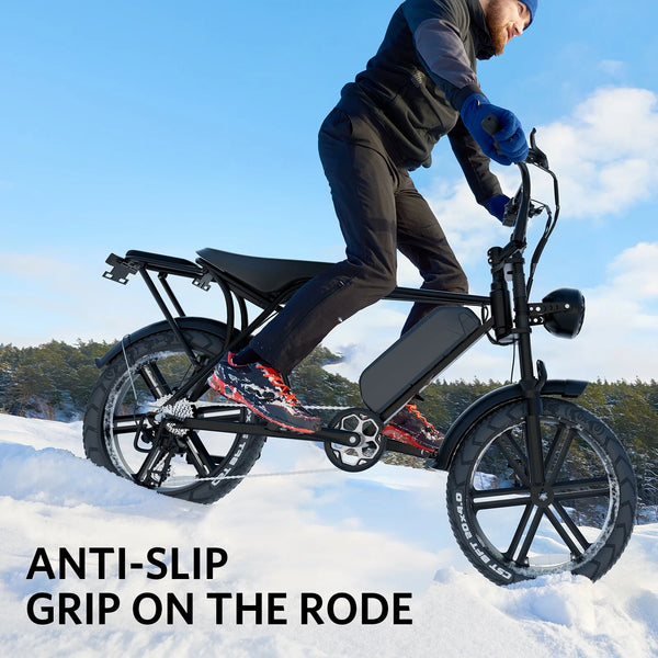 VTOKW Electric Bike for Adults, 1000W Peak Motor Adult Electric Bicycle, 48V 15Ah Battery, Up to 31MPH, 20'' Fat Tire Ebike, Dual Disc Brakes Mountain Bike for Cycling, 7 Speed E Bike, E-bike UL2849