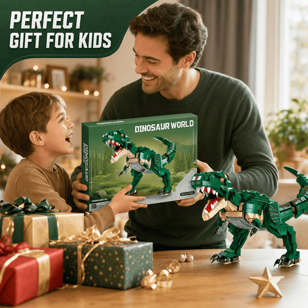 JYRUE T-Rex Dinosaur Building Set, 947-Piece Tyrannosaurus Rex Model Building Blocks Kit with Movable Jaw, DIY Dinosaur Construction Toy for Kids, Boys, Girls and Adults, Ages 6+