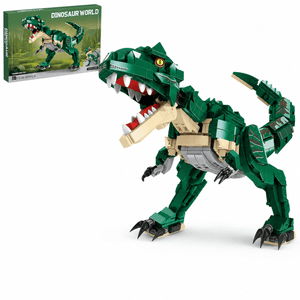 JYRUE T-Rex Dinosaur Building Set, 947-Piece Tyrannosaurus Rex Model Building Blocks Kit with Movable Jaw, DIY Dinosaur Construction Toy for Kids, Boys, Girls and Adults, Ages 6+