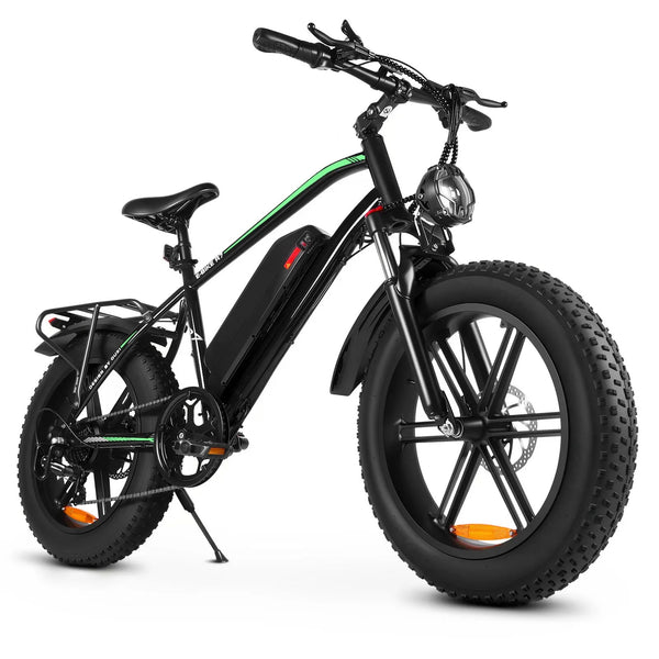 VTOKW Electric Bike, Peak 1000W Electric Bicycles for Adults, 20X4.0" Fat Tire Ebike, 48V/13AH Battery, 25MPH E-Mountain Bike for Cycling & Off-Road, 7-Speed Front Suspension Ebike for Adults UL2849